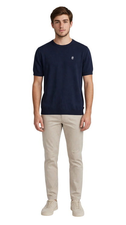Conte of Florence t-shirt girlo col in maglia
