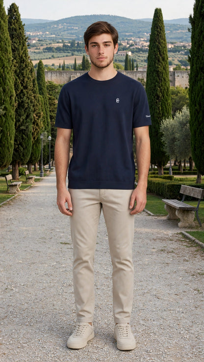 Conte of Florence t-shirt giro collo in cotone