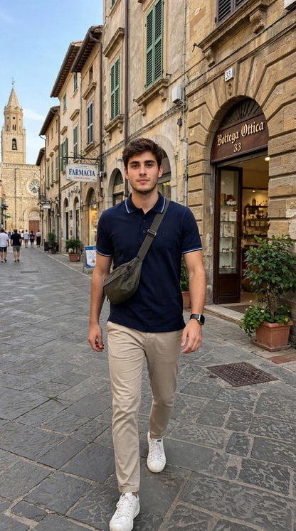 Conte of florence polo uomo in piquet