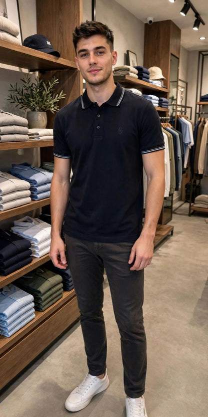 Conte of florence polo uomo in piquet