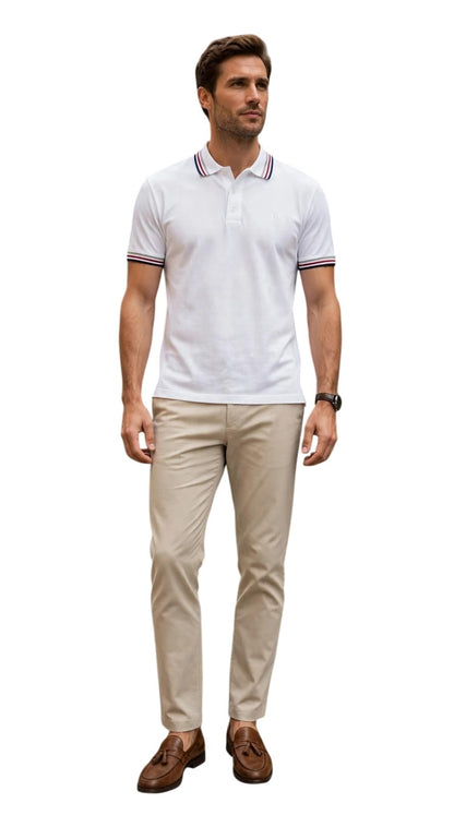 Cnte of Florence    polo piquet con doèppia riga mekomg