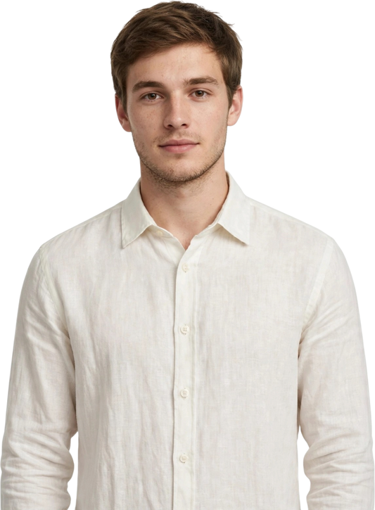 Conte of Florence camicia manica lunga in lino