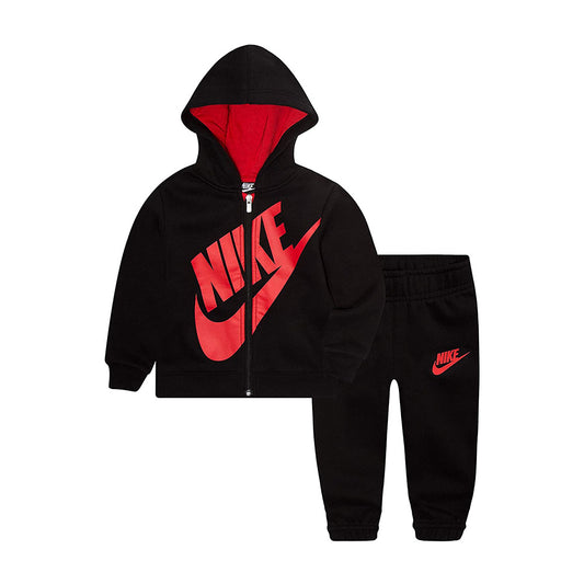 Nike Tuta zip lunga cappuccio sueded fleece futura jogger