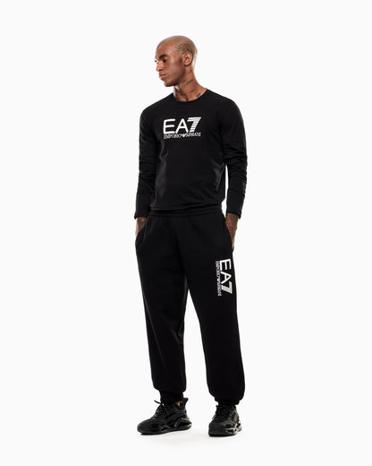 EA7  T-shirt a maniche lunghe Visibility in jersey stretch di cotone