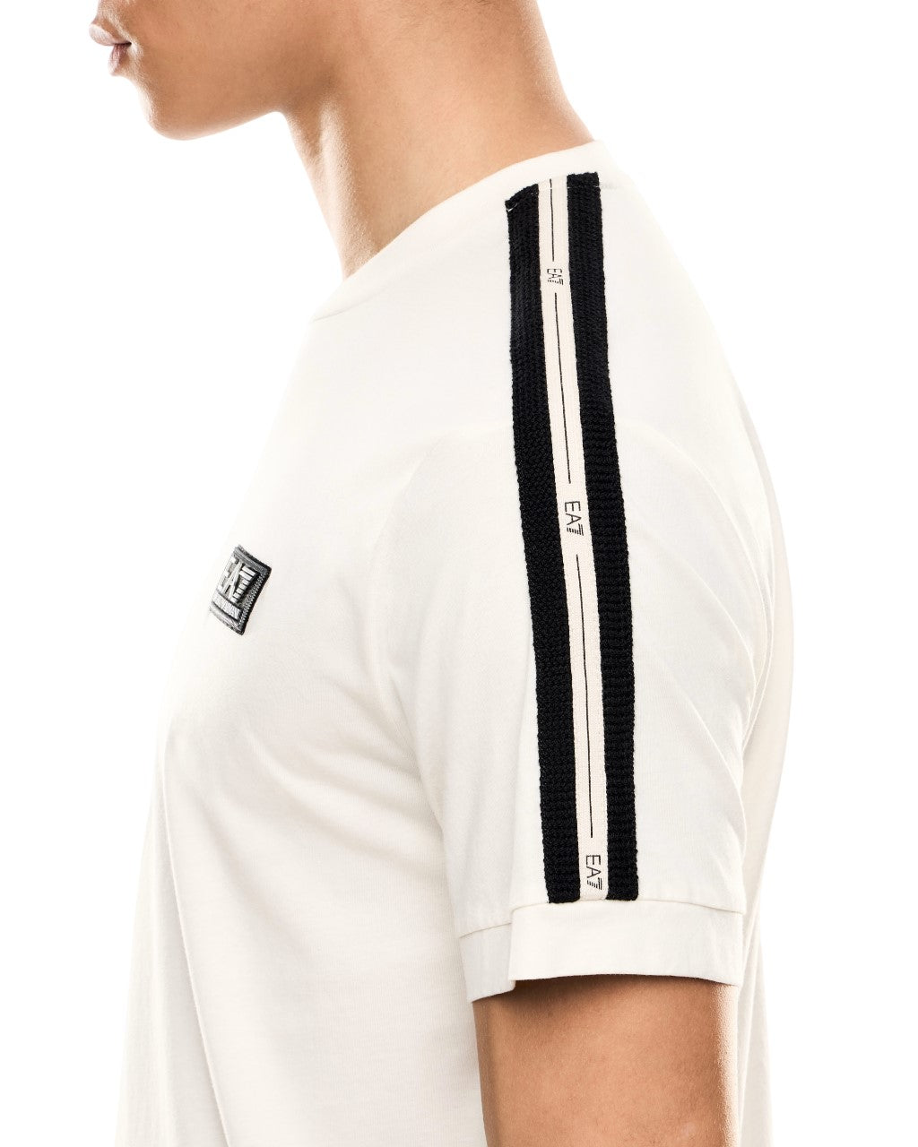 EA7 T-shirt Logo Series in jersey di cotone