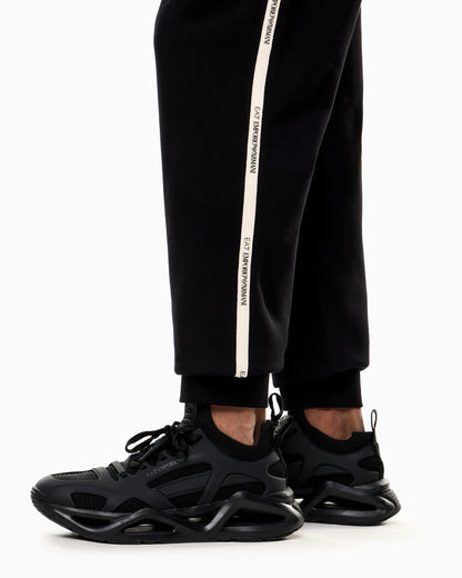 EA7 Pantaloni jogger Logo Series in misto cotone