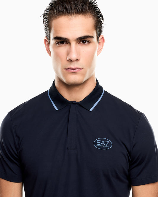 EA7 polo manica corta in tessuto VENTUS7
