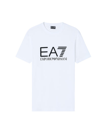 EA7 T-shirt dallo spirito minimal, realizzata in morbido jersey di cotone.