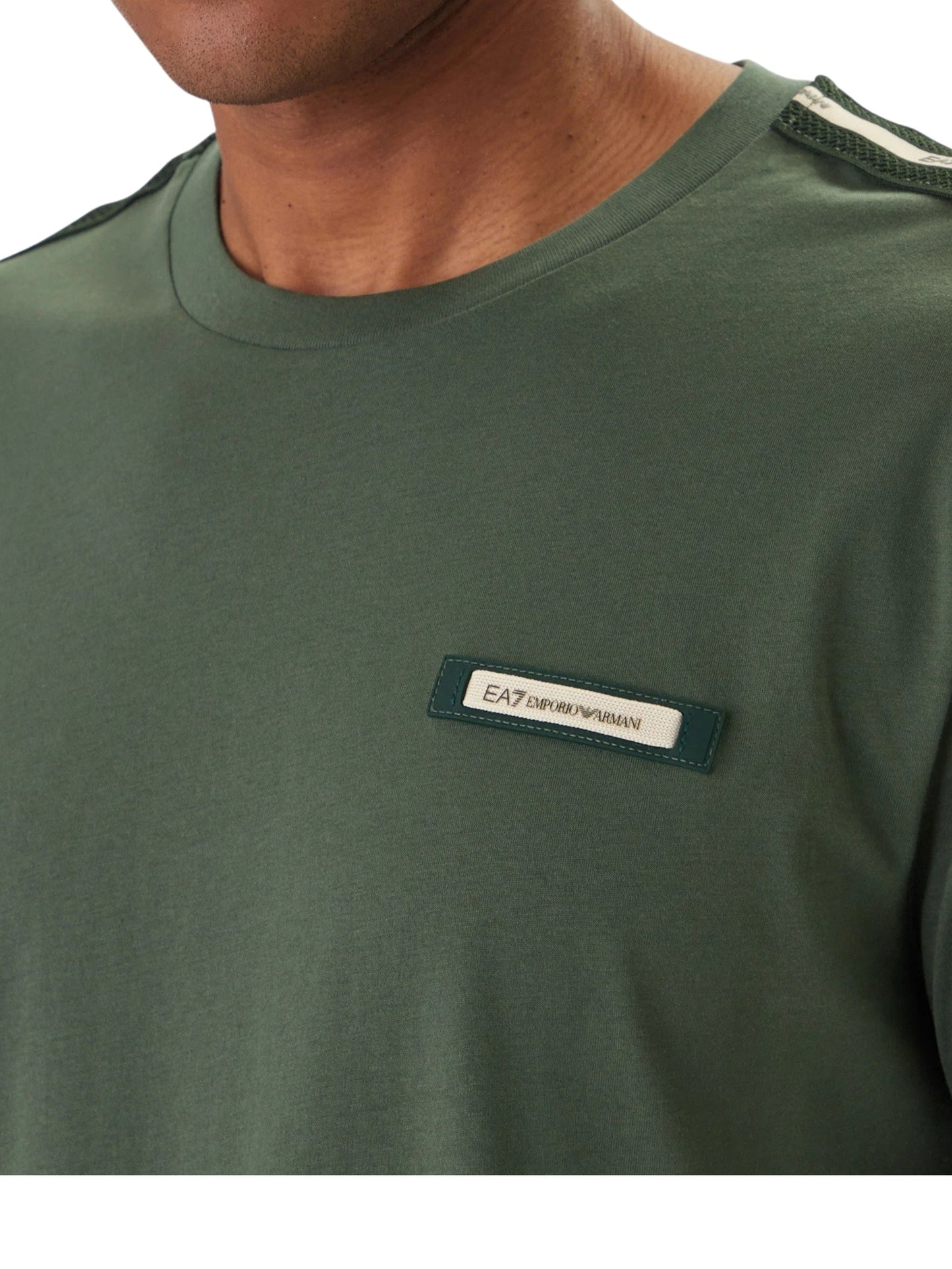EA7 T-shirt girocollo Logo Series in cotone