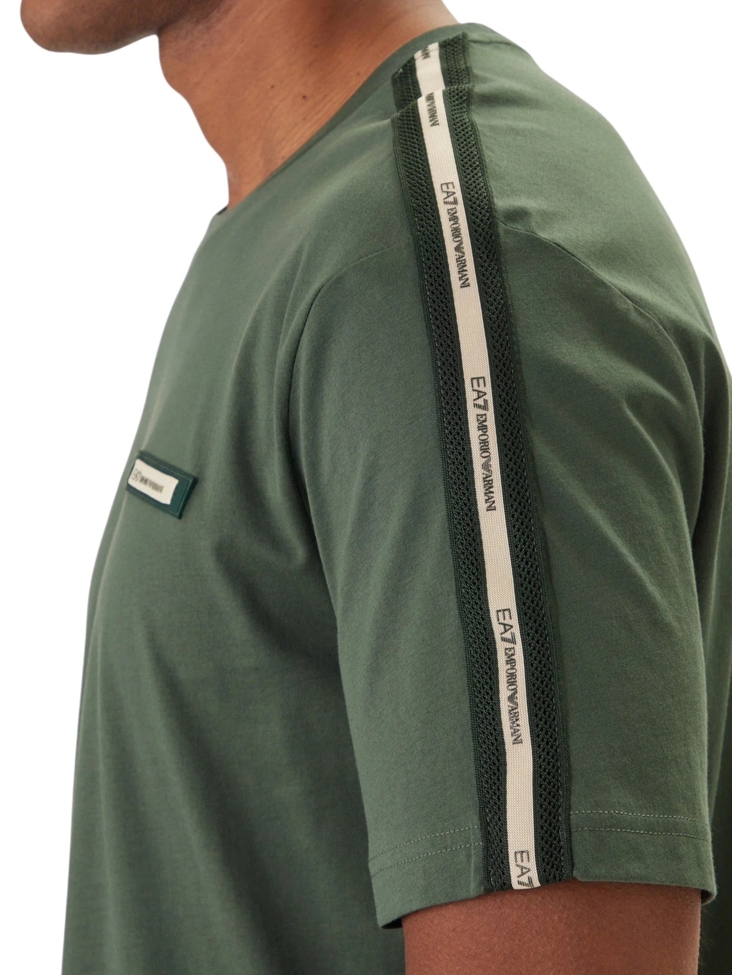 EA7 T-shirt girocollo Logo Series in cotone