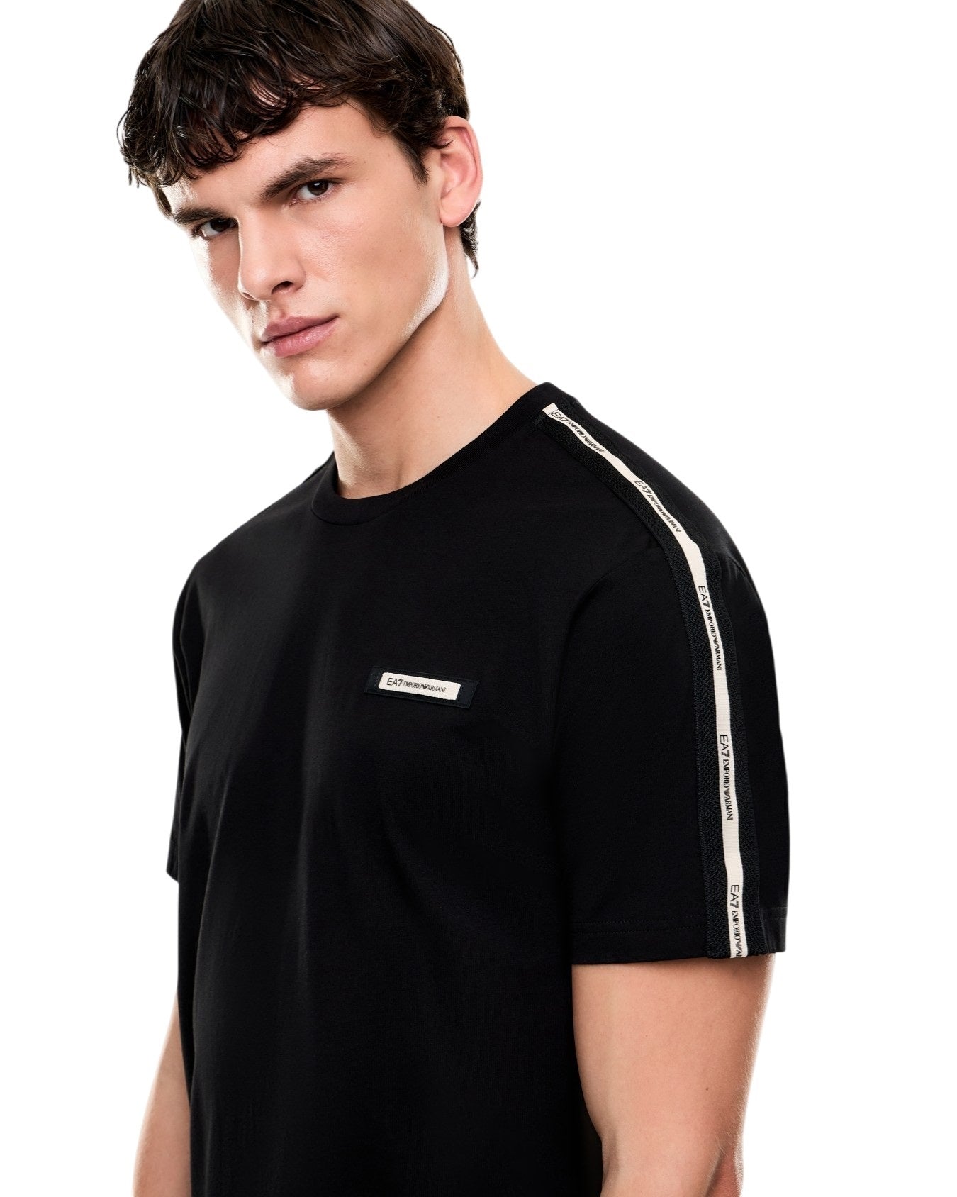 EA7 T-shirt girocollo Logo Series in cotone