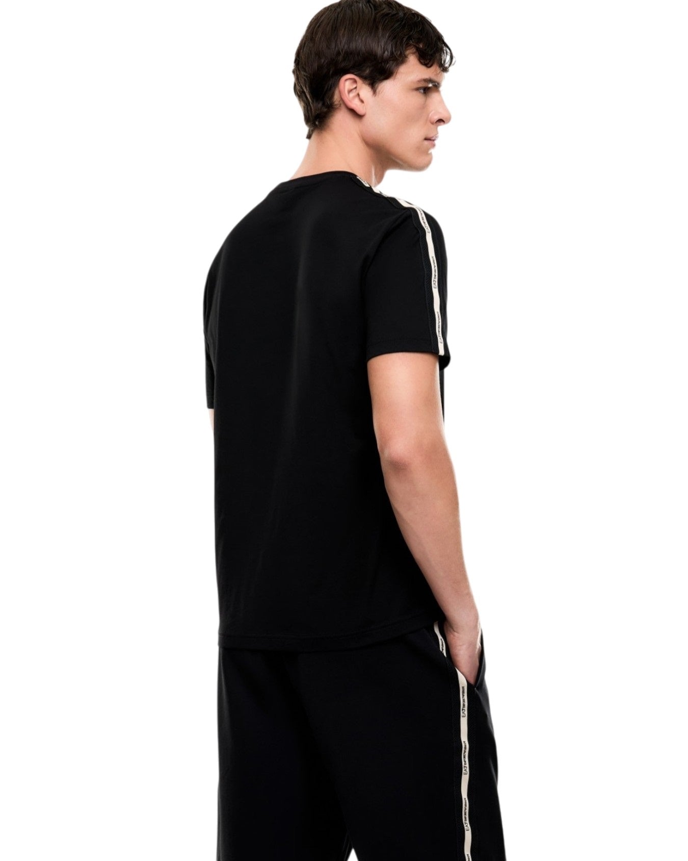 EA7 T-shirt girocollo Logo Series in cotone