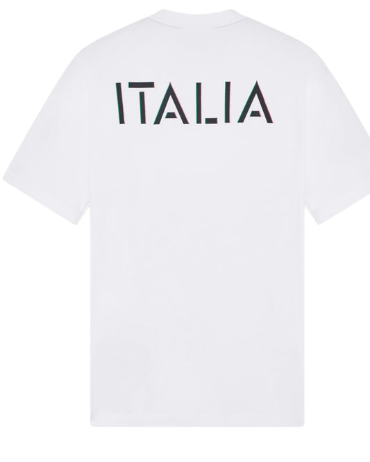 EA7 t-shirt vestibilità slim in morbito jiersy di cotone  mod. Italian Spirit