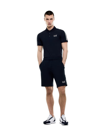 EA7 Bermuda con elastico in vita coulisse realizzati in misto cotone