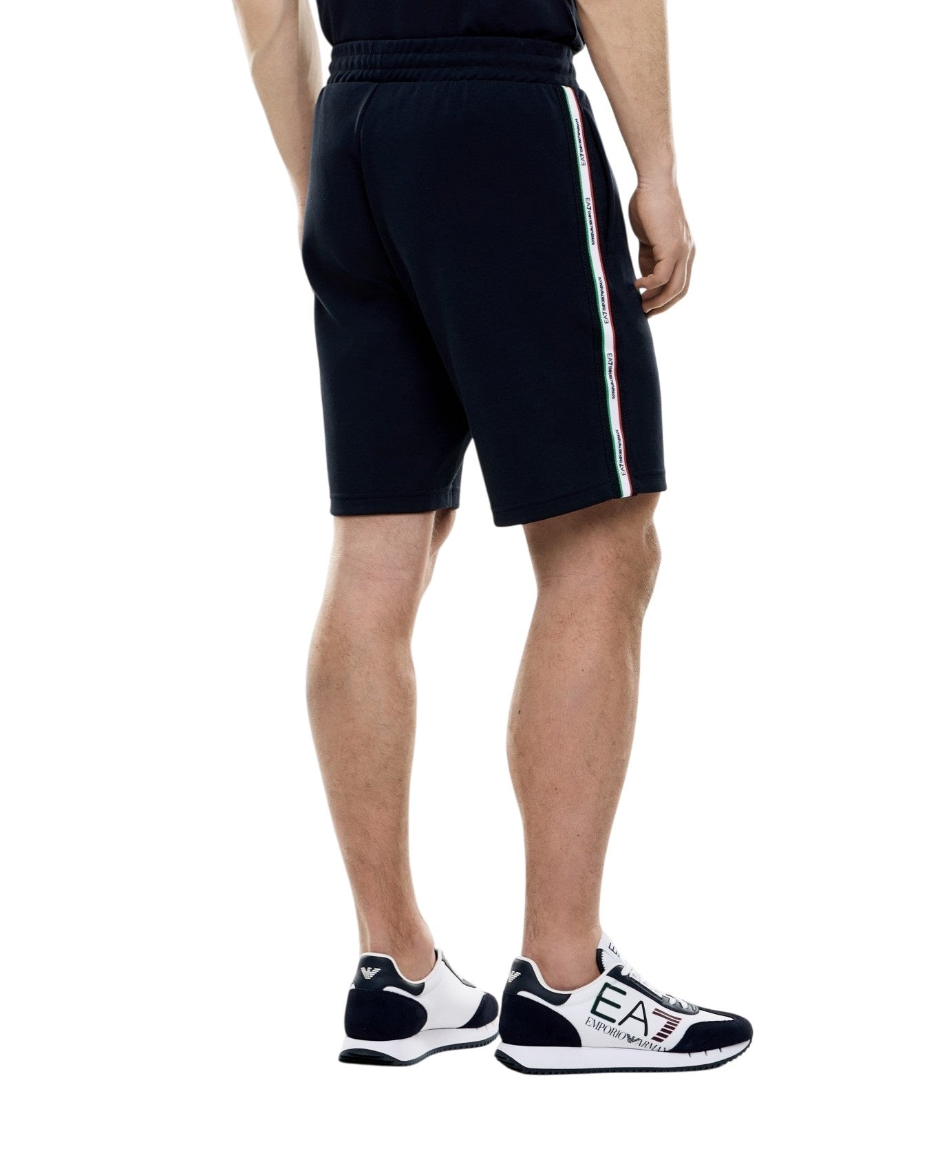 EA7 Bermuda con elastico in vita coulisse realizzati in misto cotone