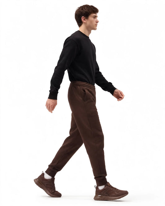 EA7 pantalone in felpa con polsino