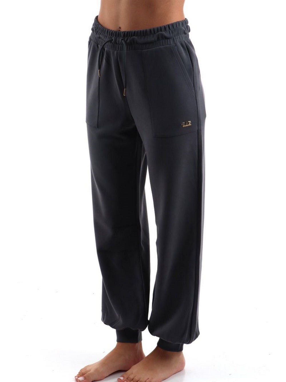 EA7 pantalone modal da donna asphalt con polsino 7W000193 AF12643