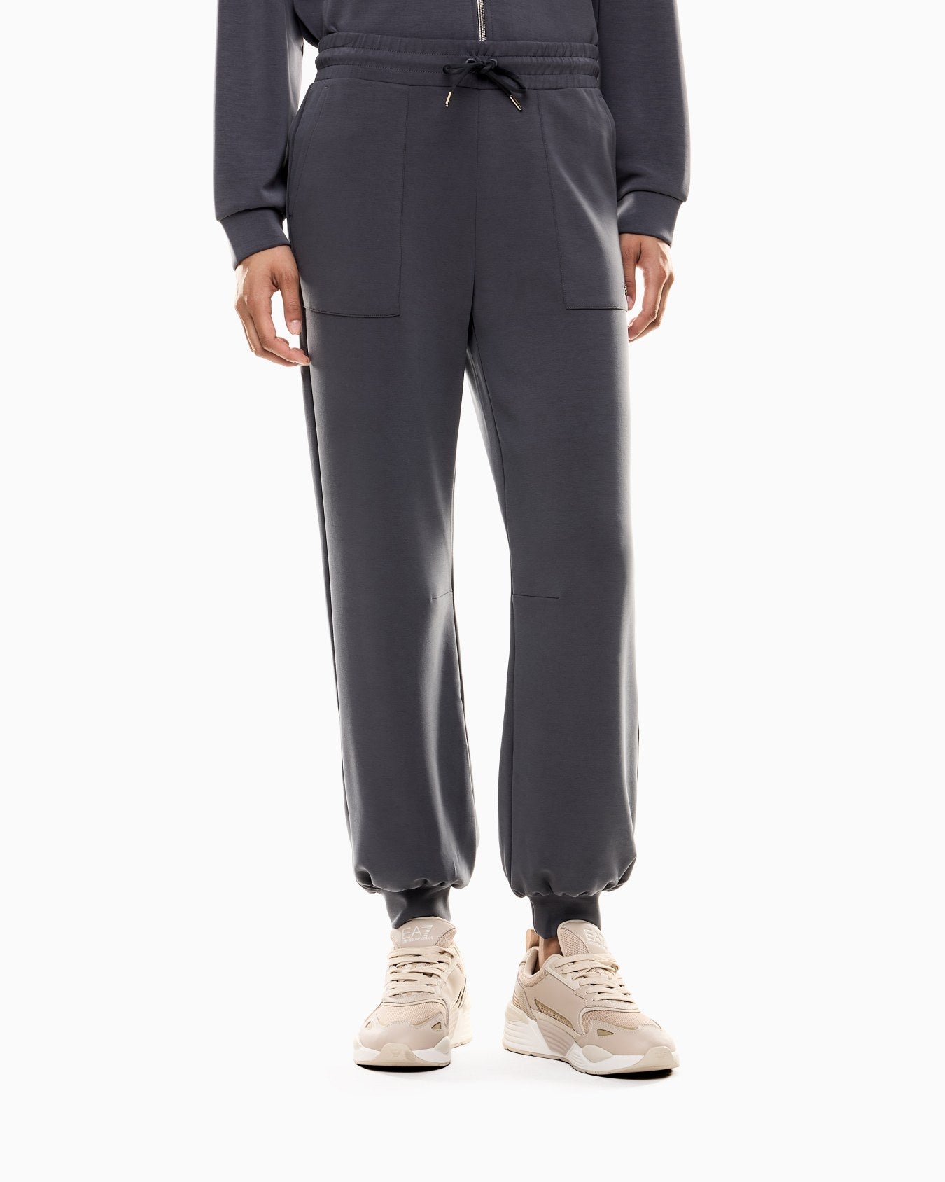 EA7 Pantalone jogger core lady in interloock misto modal strech