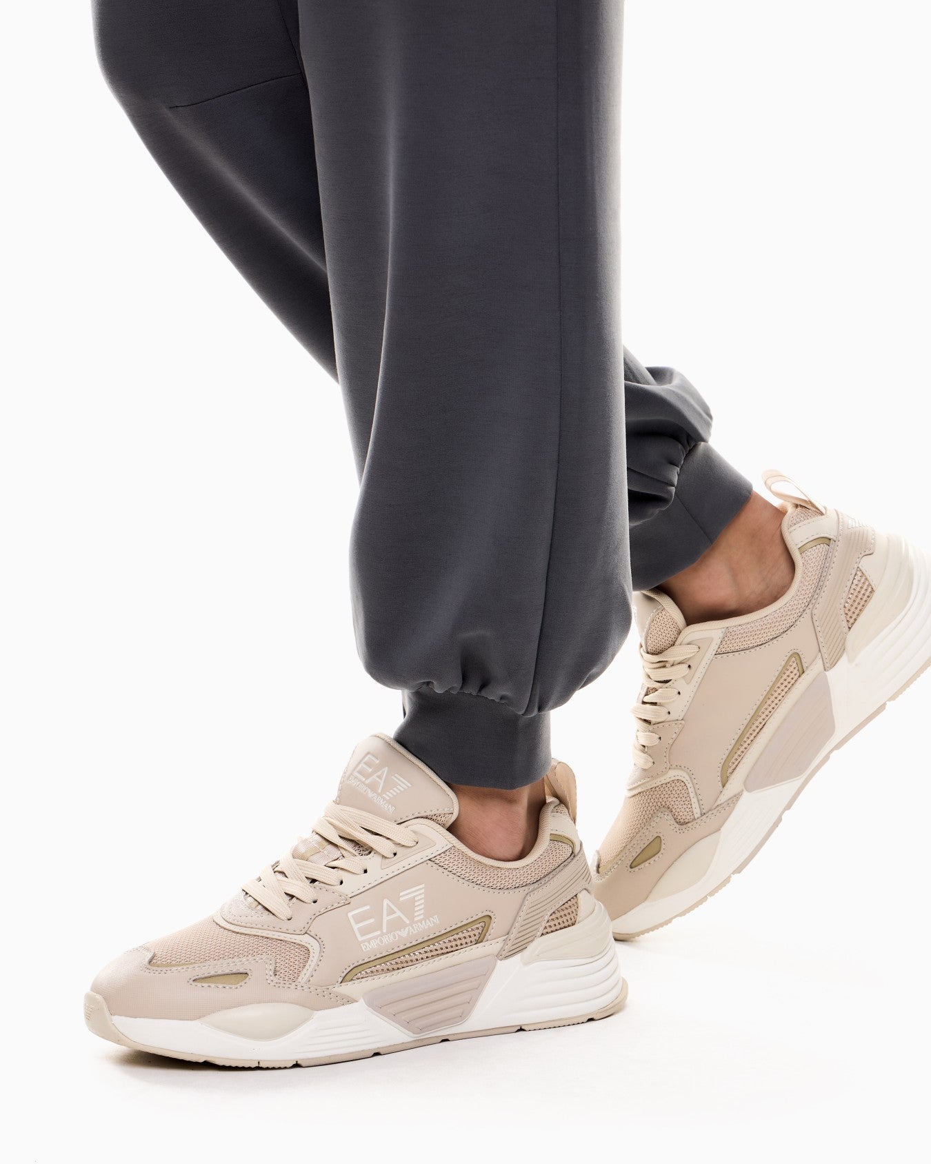 EA7 Pantalone jogger core lady in interloock misto modal strech