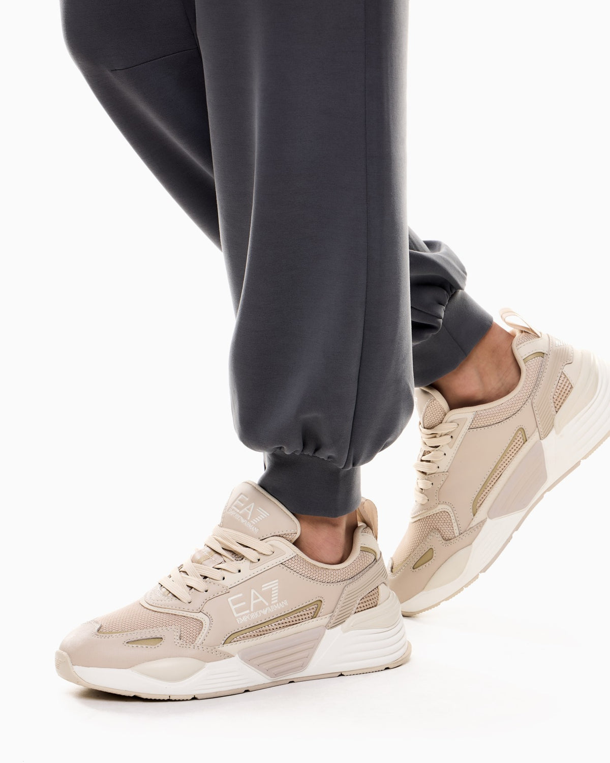 EA7 Pantalone jogger core lady in interloock misto modal strech
