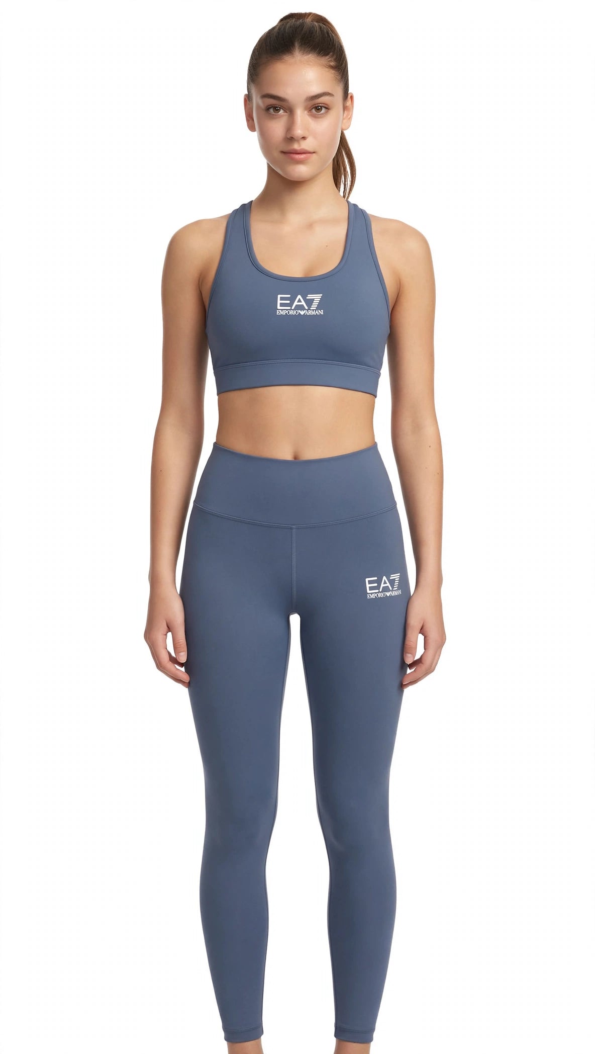 EA7 Reggiseno sportivo a sostegno medio in tessuto tecnico Vigor