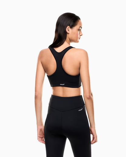 EA7 Reggiseno sportivo a sostegno medio in tessuto tecnico Vigor