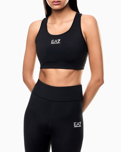 EA7 Reggiseno sportivo a sostegno medio in tessuto tecnico Vigor