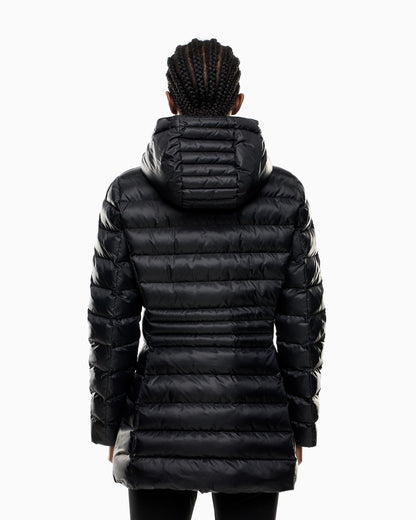 EA7 Caban con cappuccio in nylon imbottito