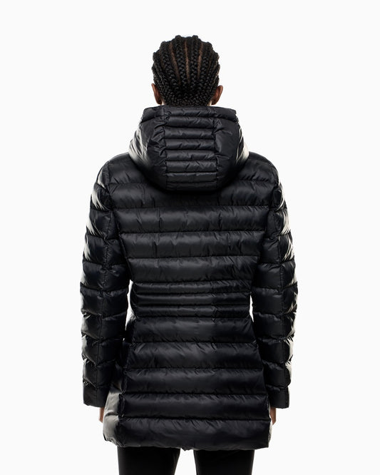 EA7 Caban con cappuccio in nylon imbottito