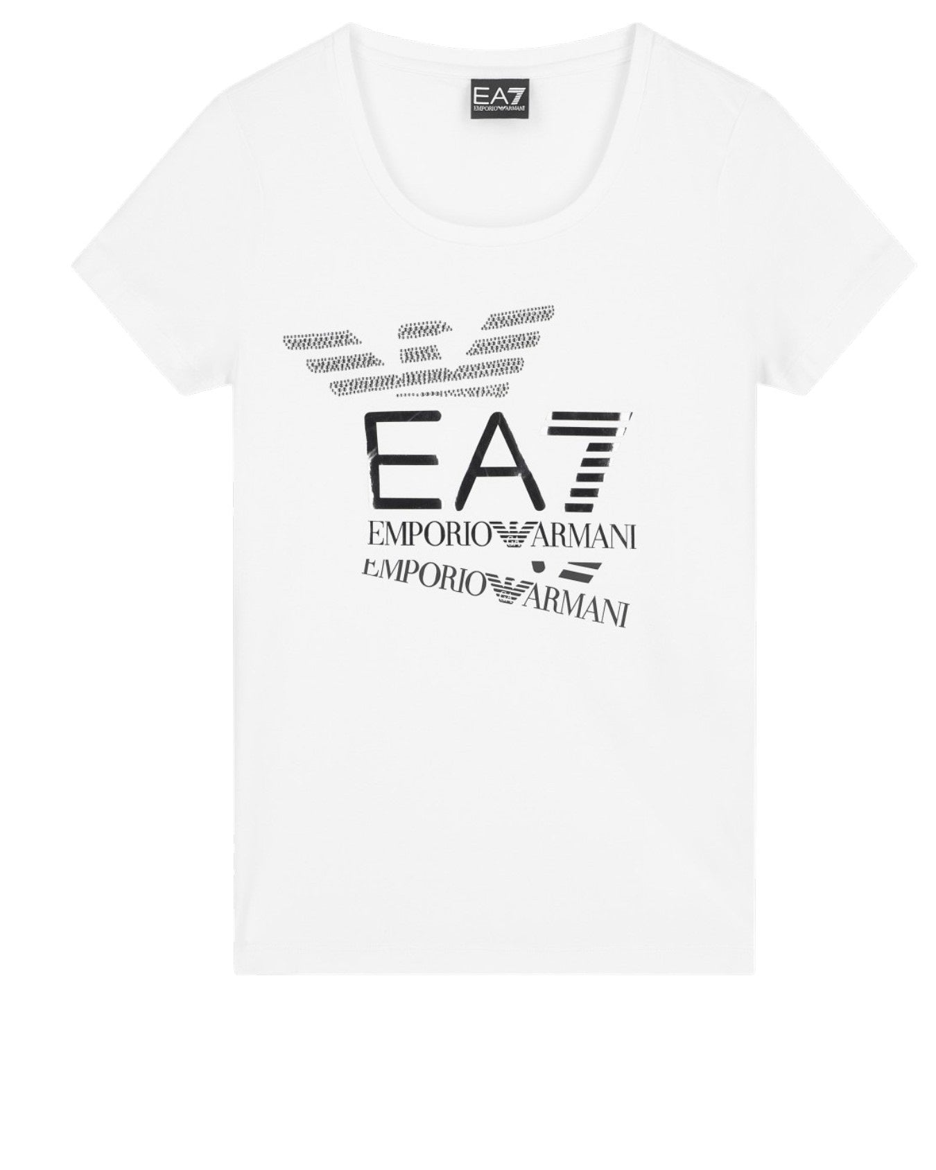 EA7 T-shirt Logo Series slim in jersey di cotone