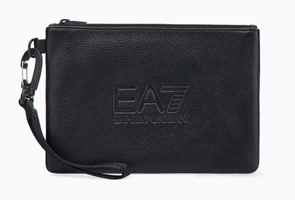 EA7  Pochette con logo a rilievo e cinturino removibile