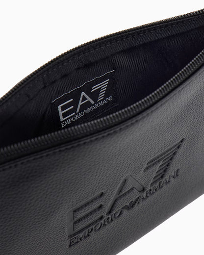 EA7  Pochette con logo a rilievo e cinturino removibile