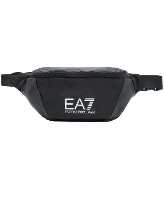 EA7 Marsupio con logo a tracolla in tessuto tecnico Logo Series