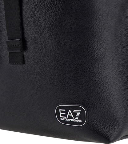 EA7 Zaino con finitura martellata e chiusura a fibbia