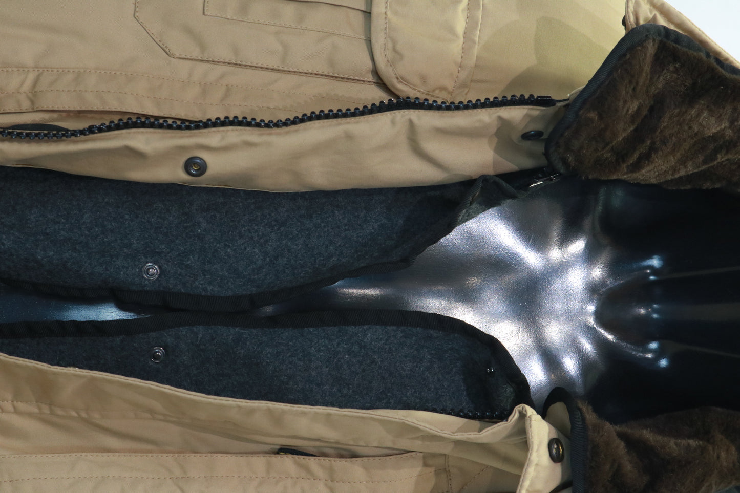 Blauer giaccone in cordura con imbottitura staccabile