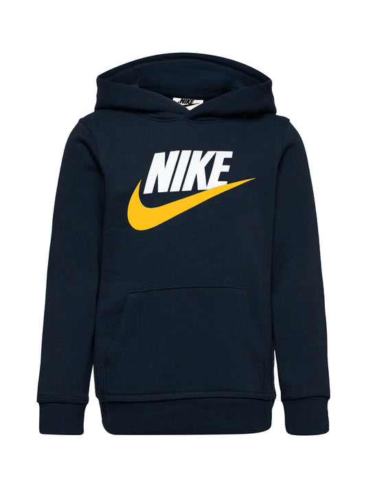 Nike felpa cappuccio 3 /7 anni club hbr po midnight navy