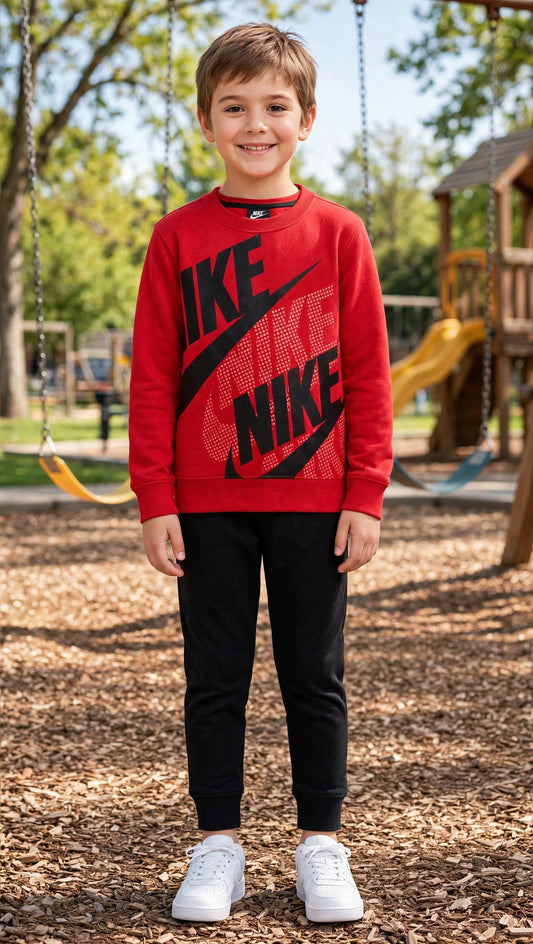 Nike tuta giro collo felpa leggera