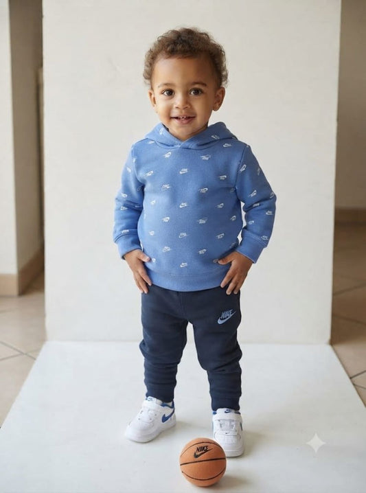 Nike tuta cappuccio b nsw club ssnl aop set