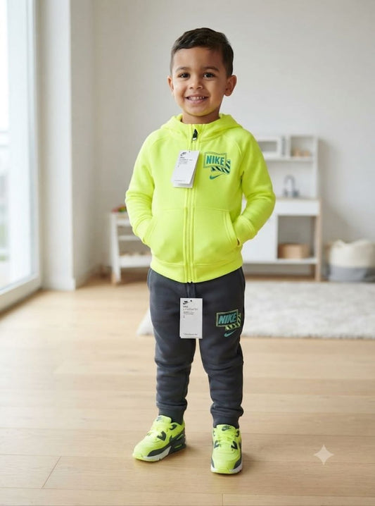 Nike tuta zip lunga cappuccio club fleece set