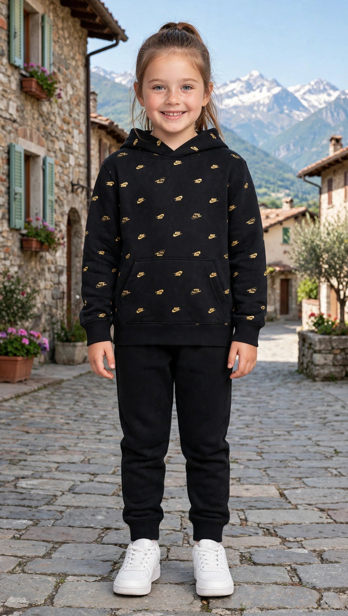 Nike tuta cappuccio in felpa  3/7 anni