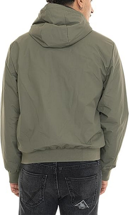 Bomber con cappuccio Core Identity in tessuto tecnico