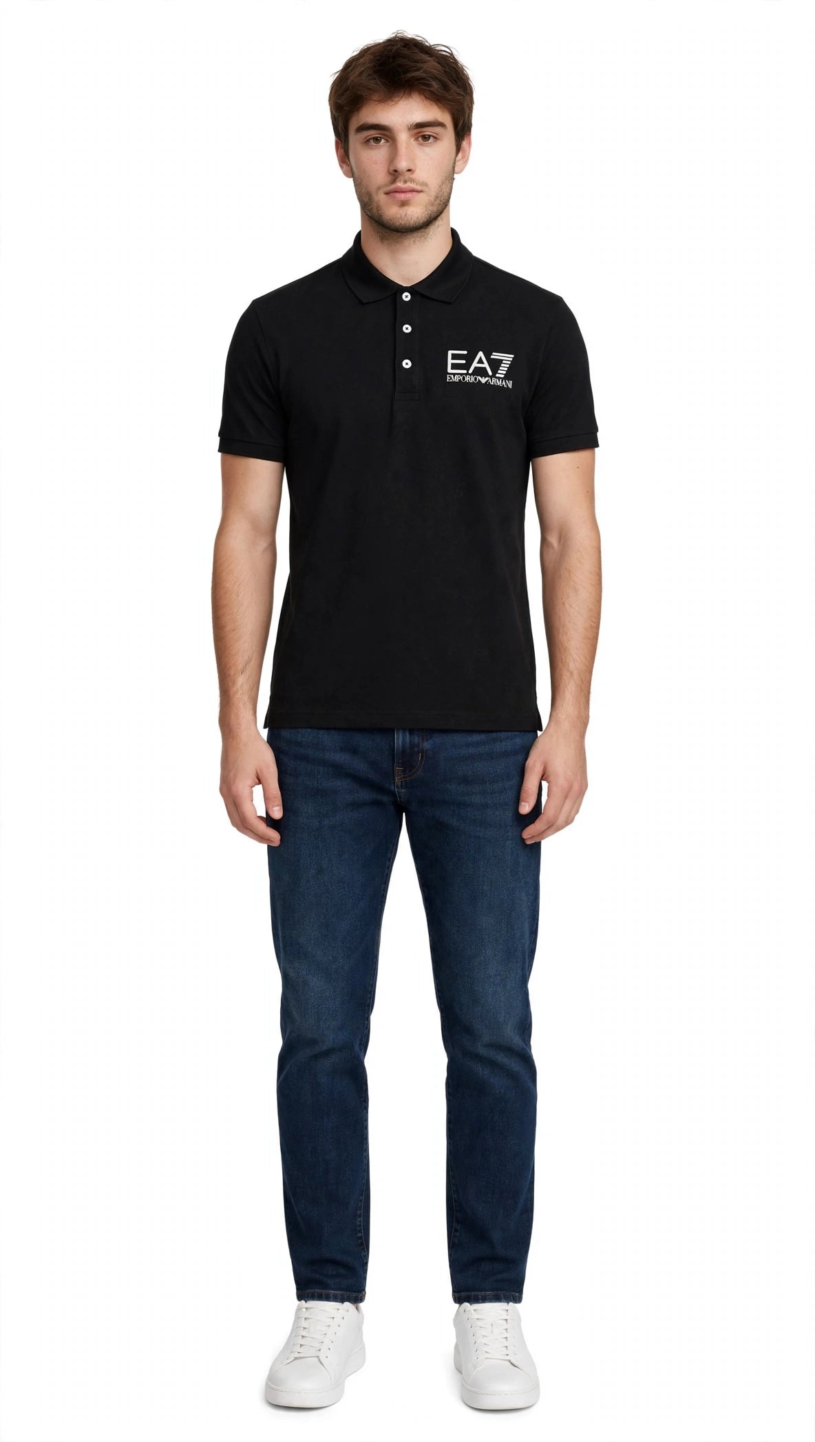 EA7 polo uomo in jesy di cotone