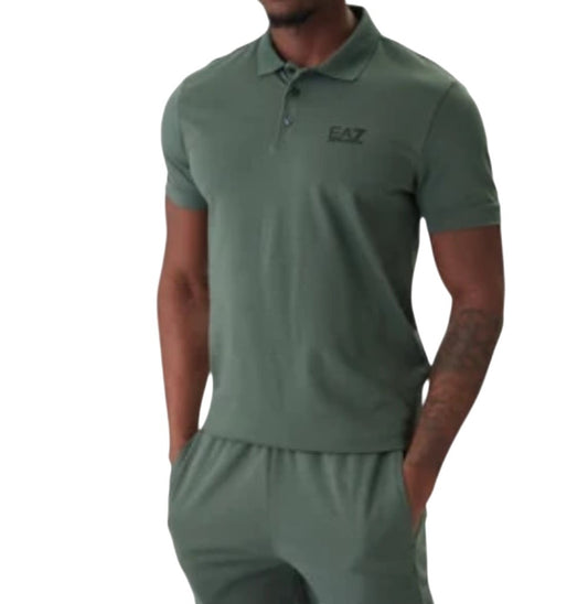 EA7 polo mezza manica in piquet