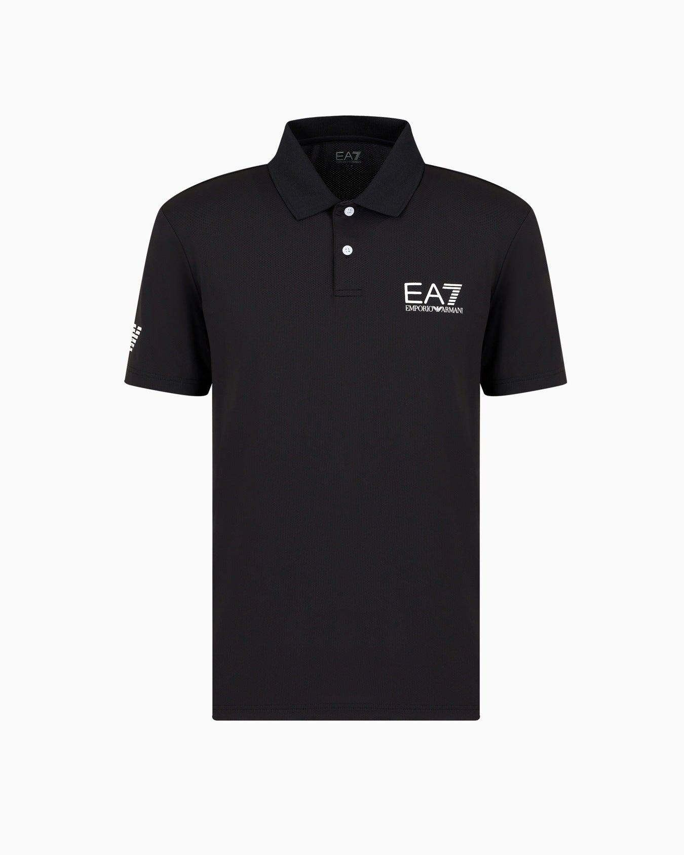 EA7 Polo a maniche corte dal design essenziale