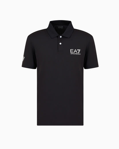 EA7 Polo a maniche corte dal design essenziale