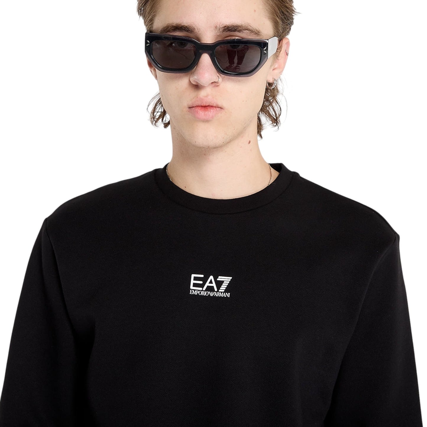 EA7 felpa giro collo