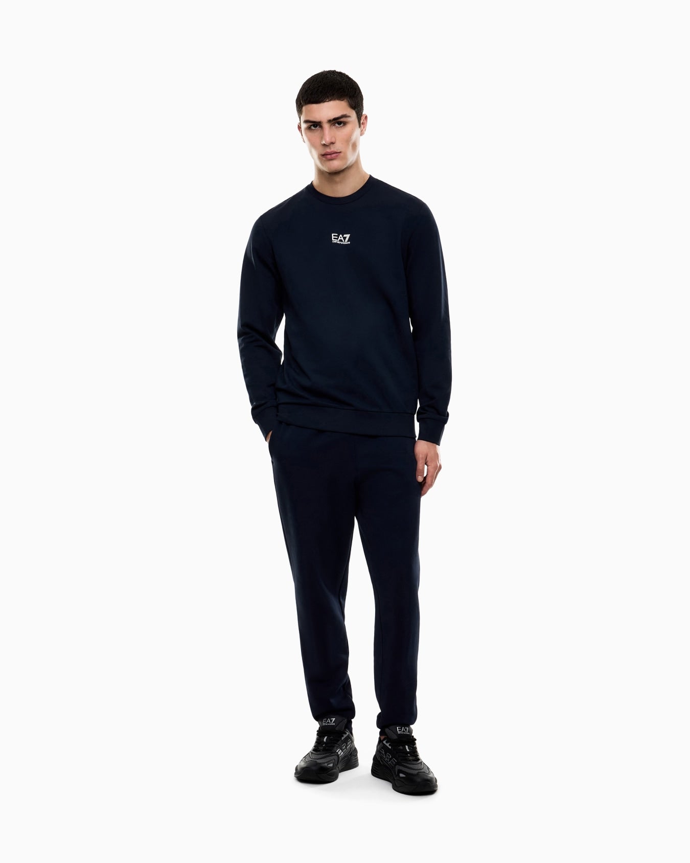 Ea7 Armani felpa giro collo