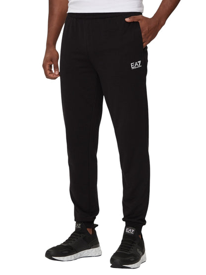 EA7 pantalone felpa leggera con polsino