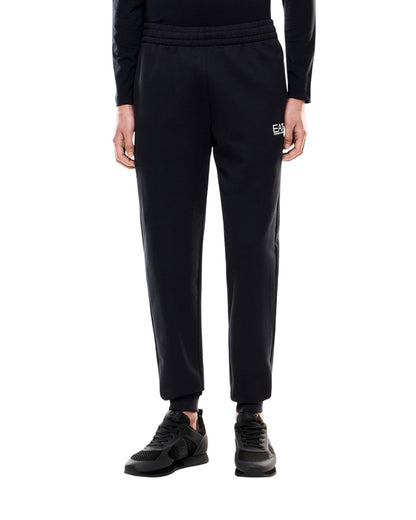 EA7 pantalone felpa leggera con polsino