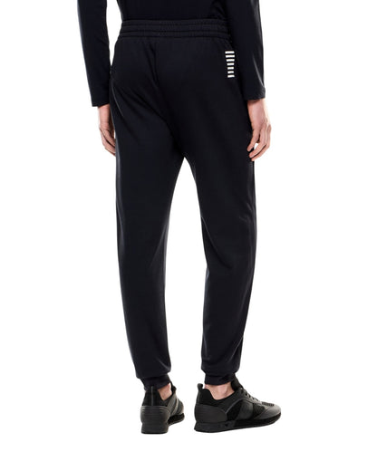 EA7 pantalone felpa leggera con polsino